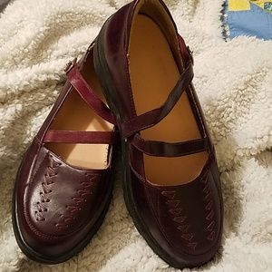 Women's Dr Comfort Brown Leather Shoes
